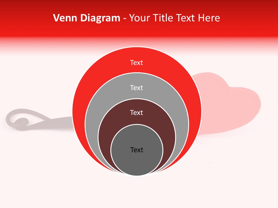 A Fork With A Red Heart On It PowerPoint Template