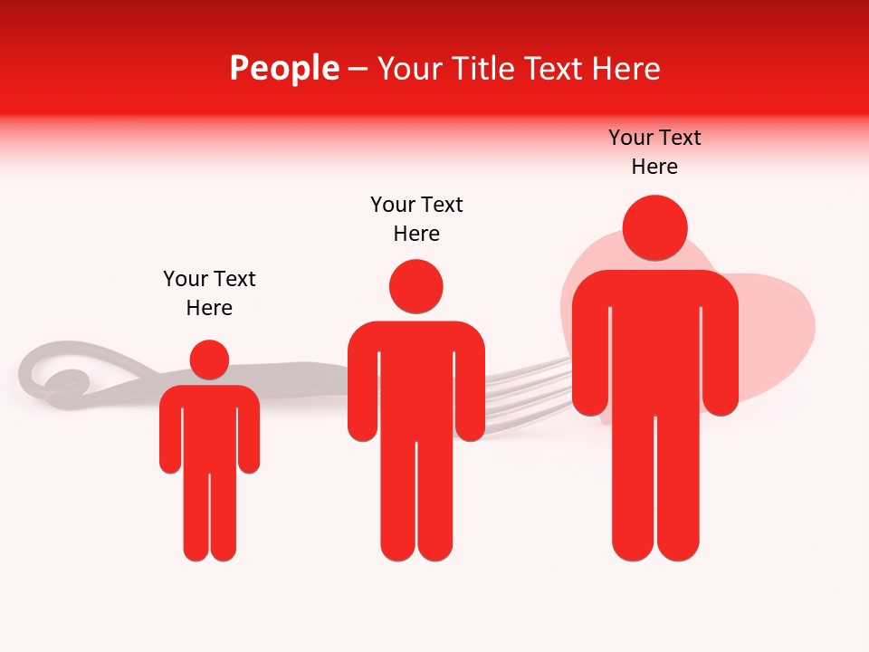 A Fork With A Red Heart On It PowerPoint Template
