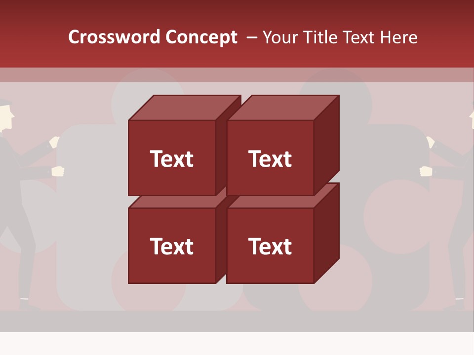 Ladder Teamwork Move PowerPoint Template