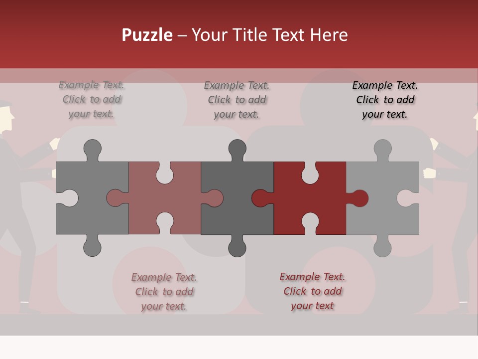 Ladder Teamwork Move PowerPoint Template
