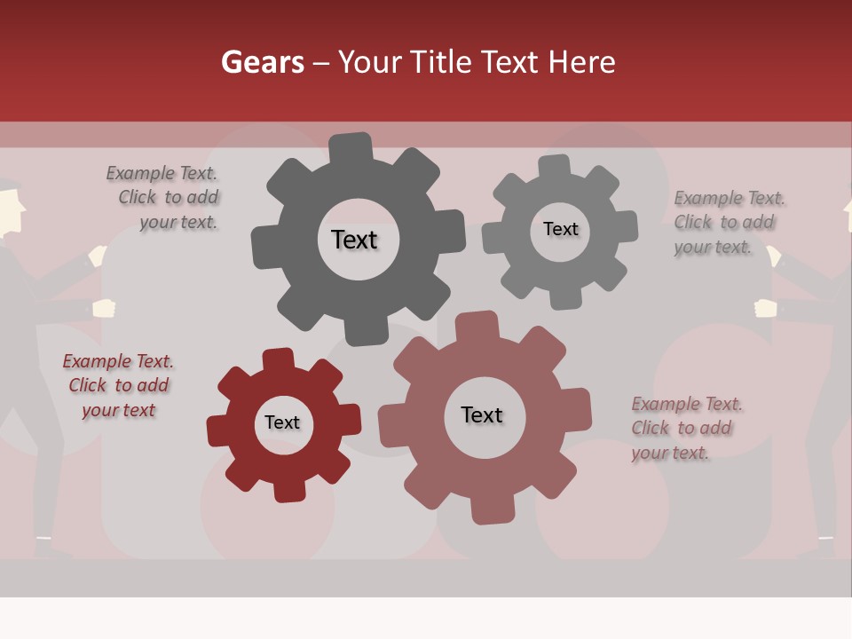 Ladder Teamwork Move PowerPoint Template