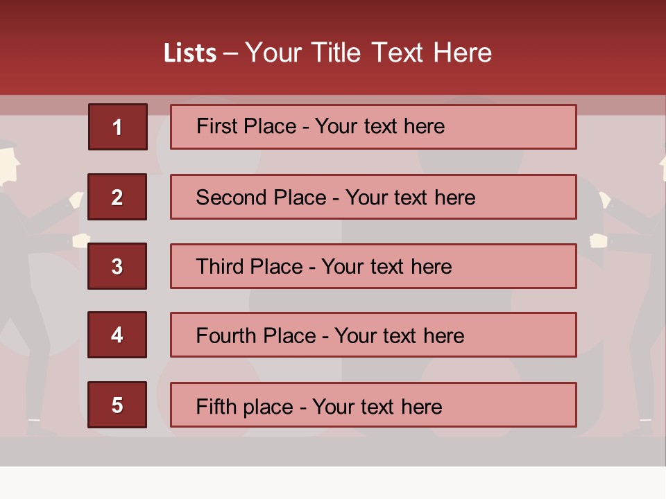 Ladder Teamwork Move PowerPoint Template
