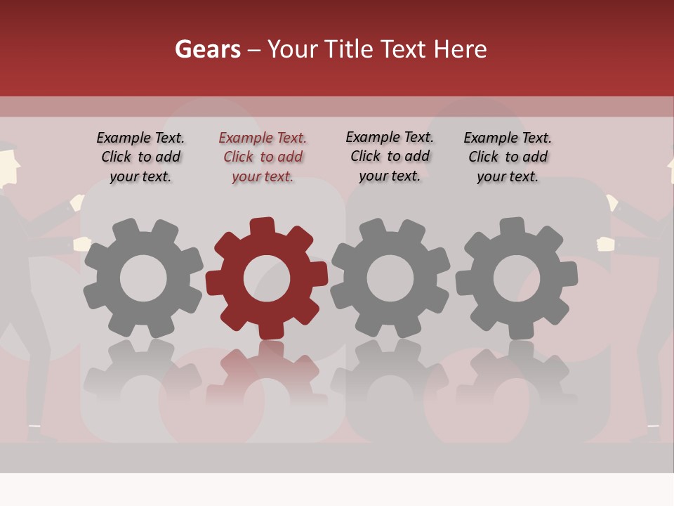 Ladder Teamwork Move PowerPoint Template