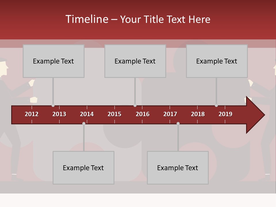 Ladder Teamwork Move PowerPoint Template