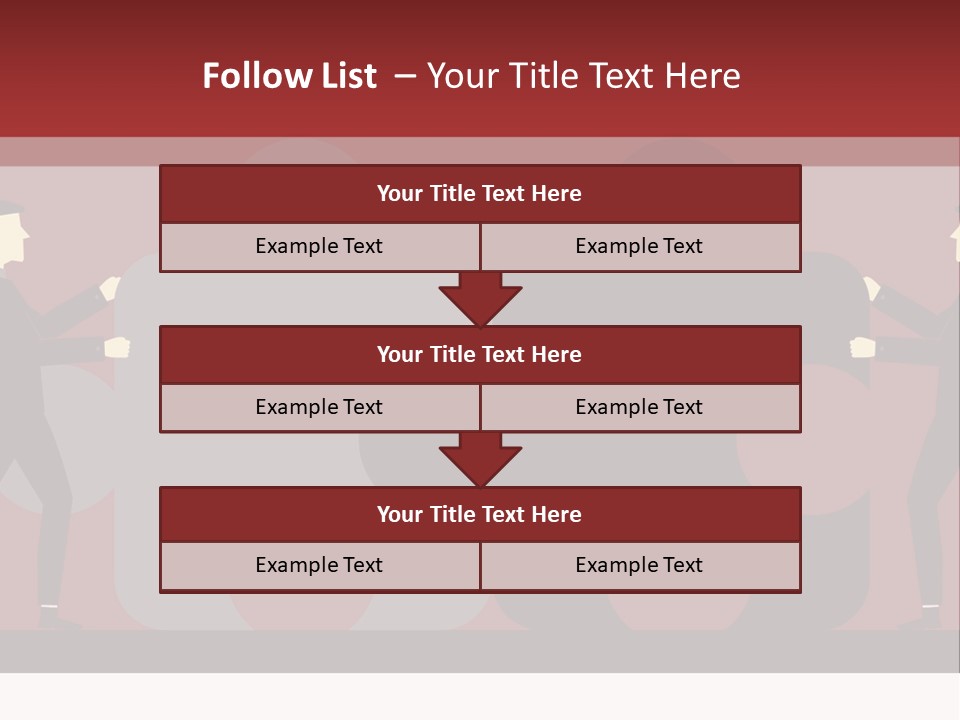 Ladder Teamwork Move PowerPoint Template