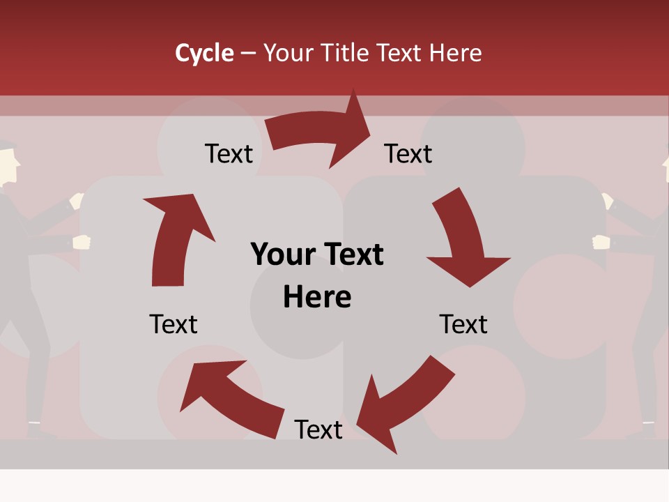 Ladder Teamwork Move PowerPoint Template