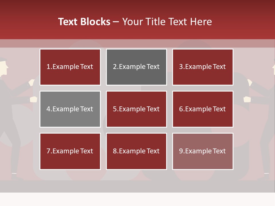Ladder Teamwork Move PowerPoint Template