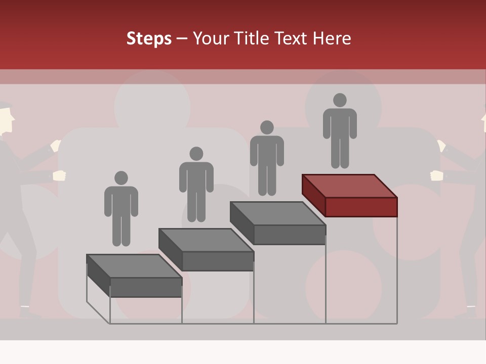 Ladder Teamwork Move PowerPoint Template