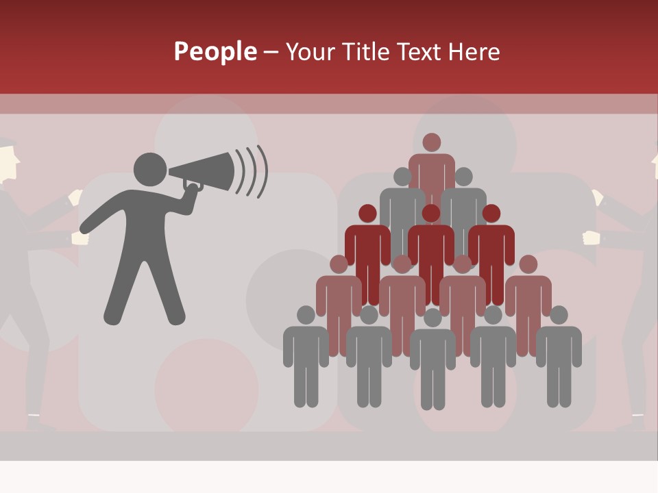 Ladder Teamwork Move PowerPoint Template