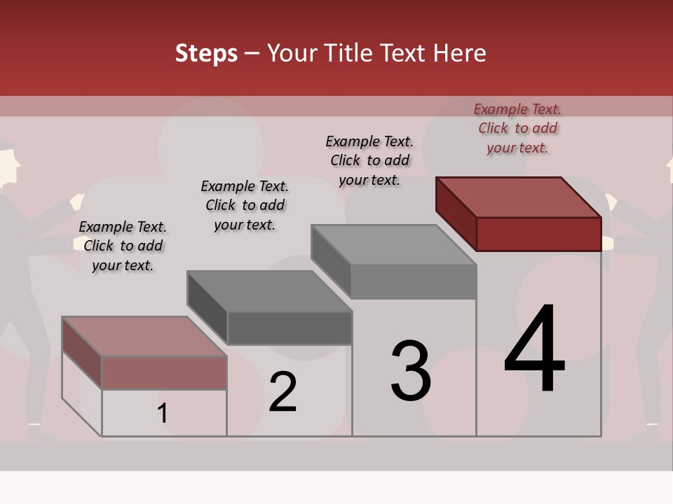 Ladder Teamwork Move PowerPoint Template