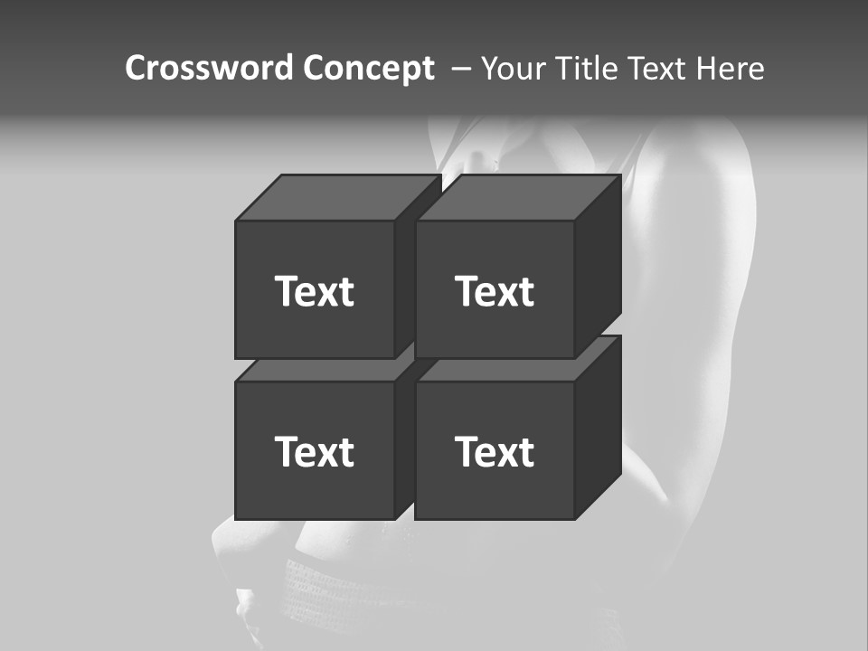 Strong Gym Person PowerPoint Template