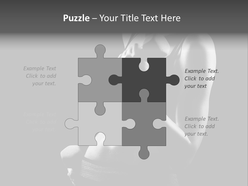 Strong Gym Person PowerPoint Template