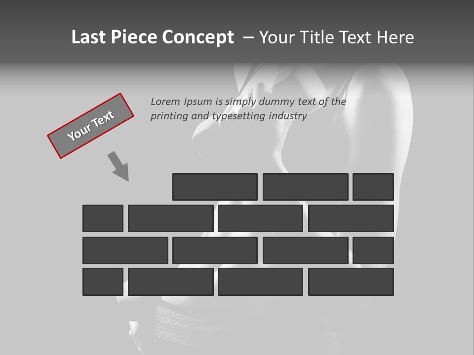 Strong Gym Person PowerPoint Template