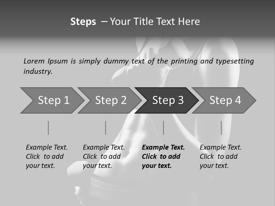 Strong Gym Person PowerPoint Template