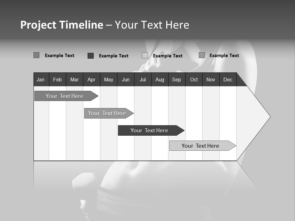 Strong Gym Person PowerPoint Template