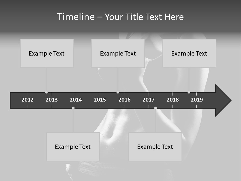 Strong Gym Person PowerPoint Template