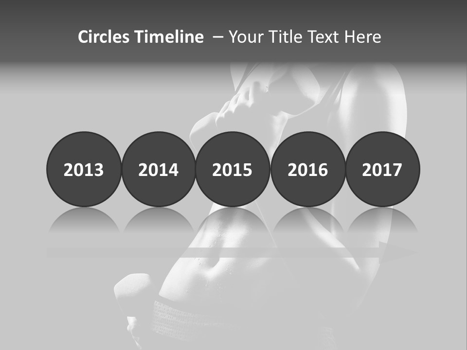 Strong Gym Person PowerPoint Template