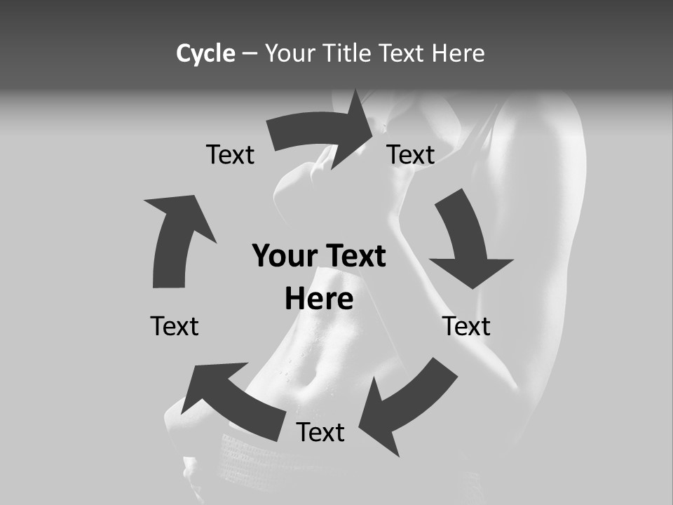 Strong Gym Person PowerPoint Template