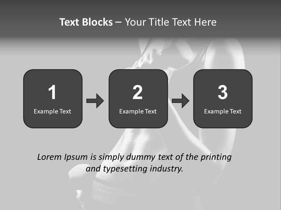 Strong Gym Person PowerPoint Template