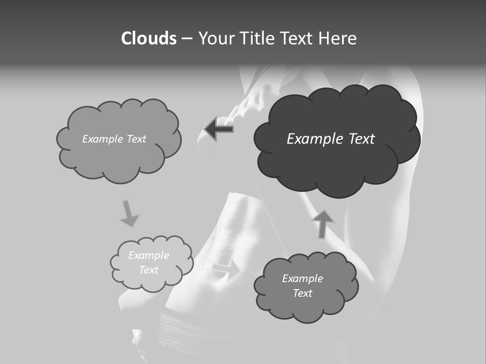 Strong Gym Person PowerPoint Template