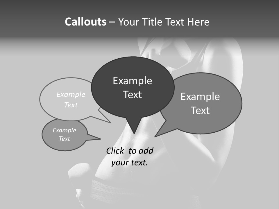 Strong Gym Person PowerPoint Template