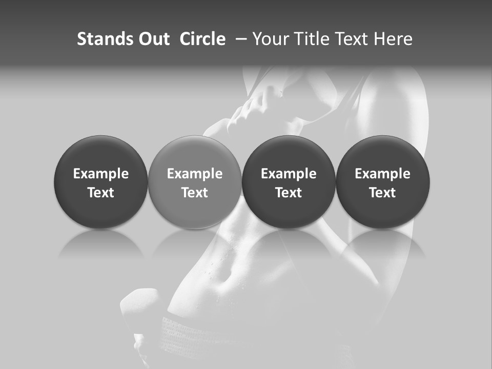 Strong Gym Person PowerPoint Template