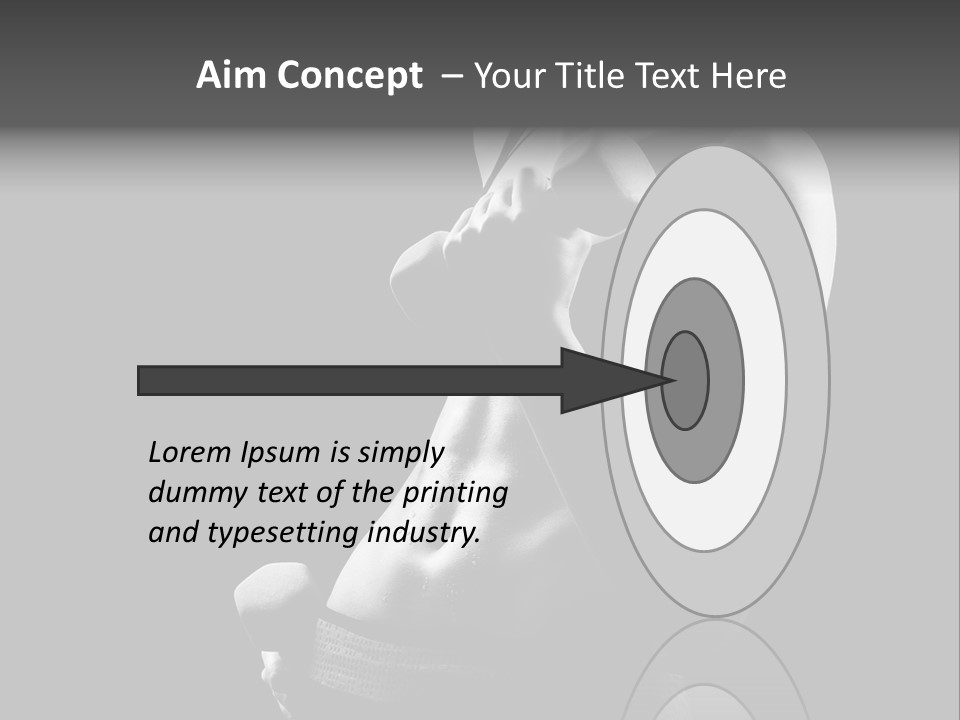 Strong Gym Person PowerPoint Template