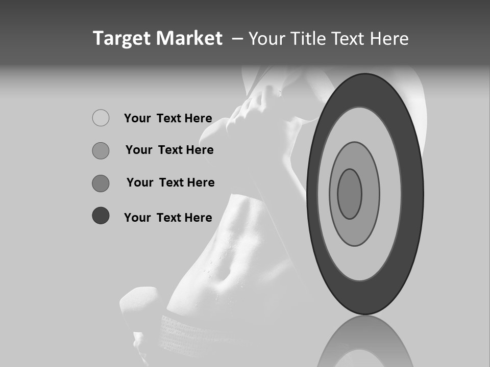 Strong Gym Person PowerPoint Template