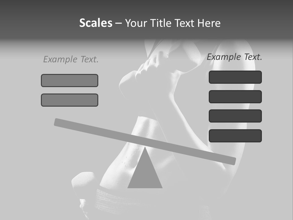 Strong Gym Person PowerPoint Template