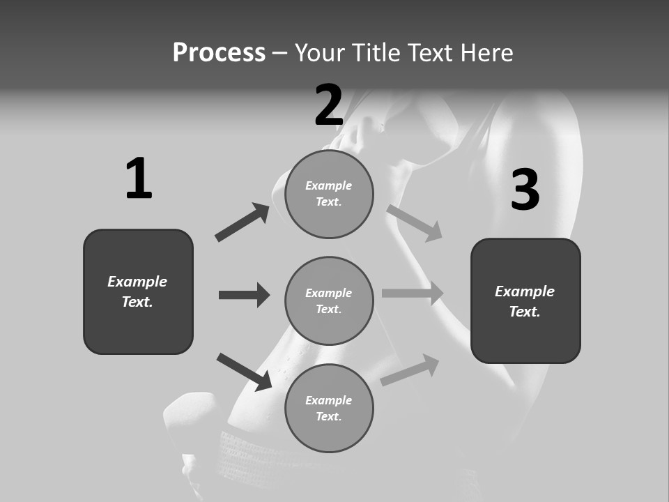 Strong Gym Person PowerPoint Template