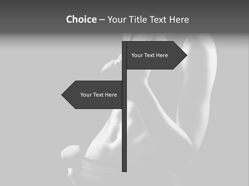 Strong Gym Person PowerPoint Template