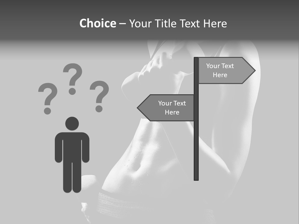 Strong Gym Person PowerPoint Template