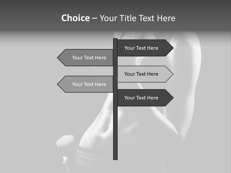 Strong Gym Person PowerPoint Template