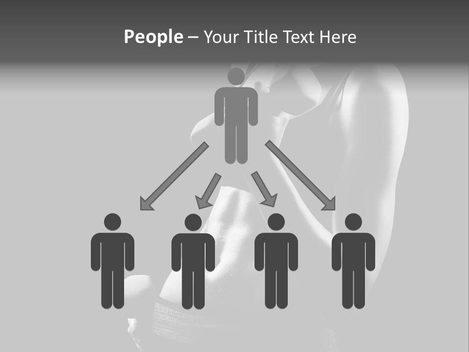 Strong Gym Person PowerPoint Template