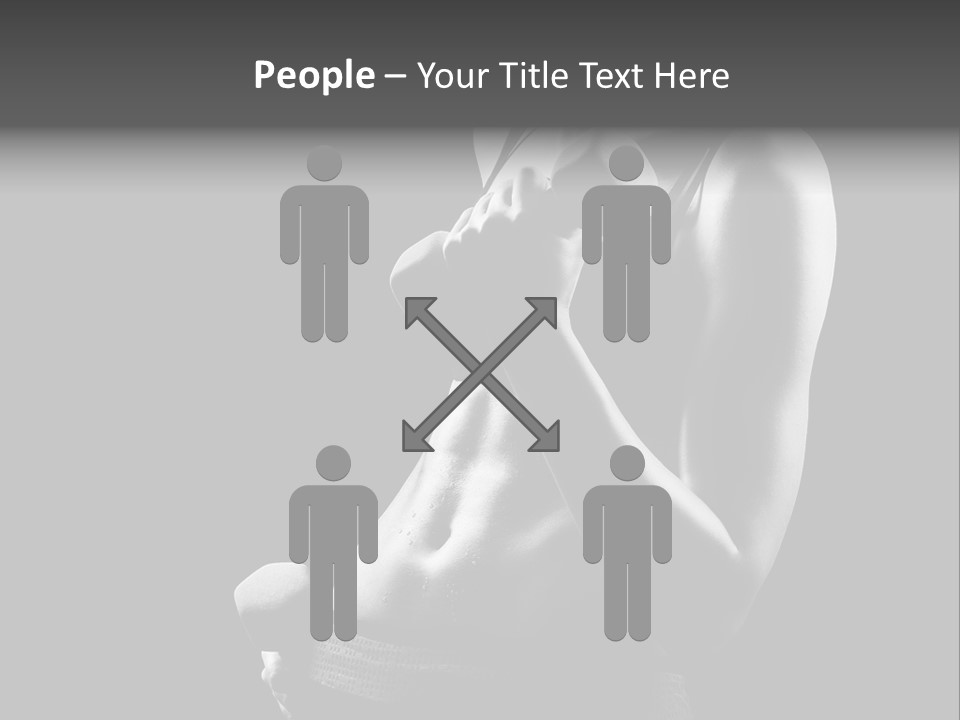 Strong Gym Person PowerPoint Template