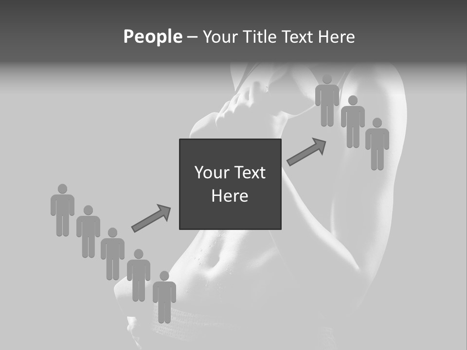 Strong Gym Person PowerPoint Template