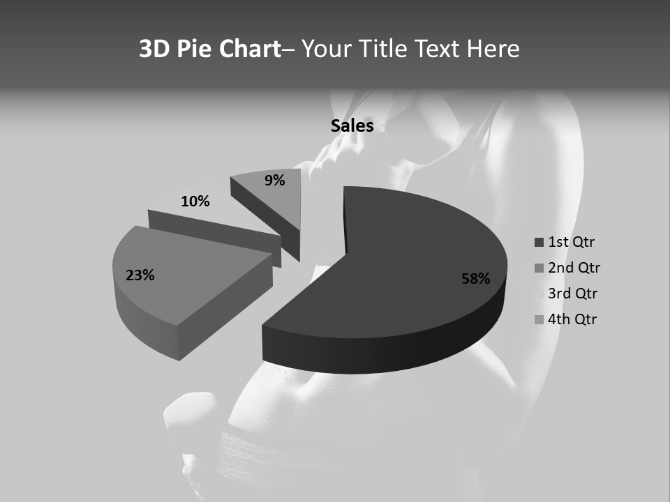 Strong Gym Person PowerPoint Template