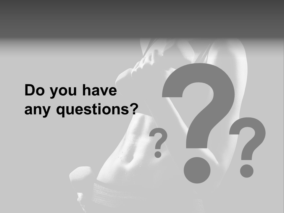 Strong Gym Person PowerPoint Template