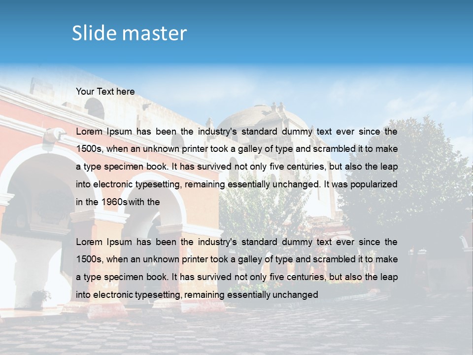 Row Arch Religion PowerPoint Template