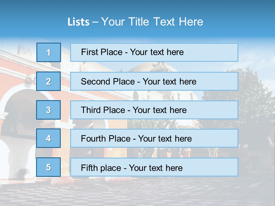 Row Arch Religion PowerPoint Template