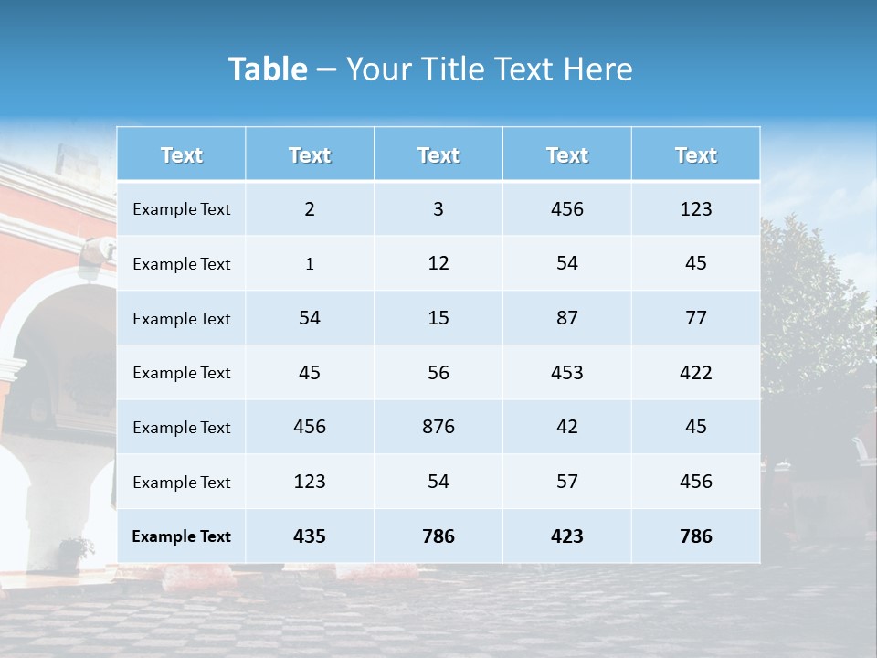 Row Arch Religion PowerPoint Template