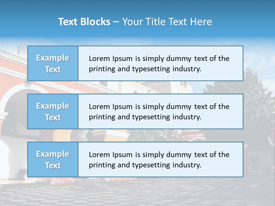Row Arch Religion PowerPoint Template