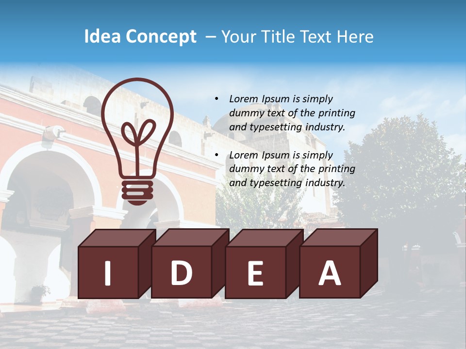 Row Arch Religion PowerPoint Template