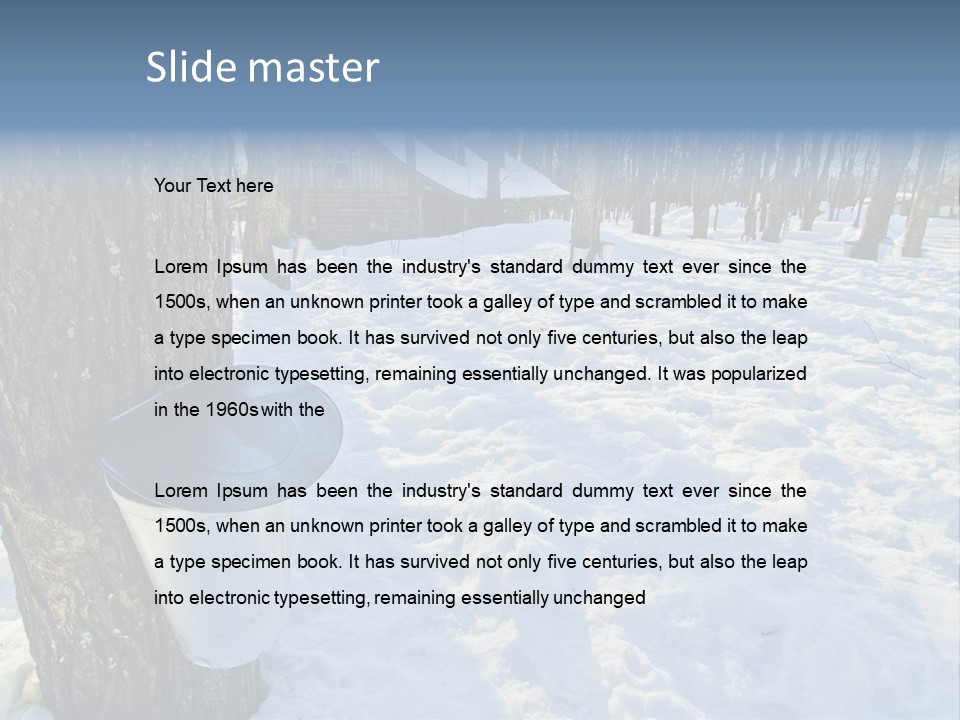 Aluminum Wood Bark PowerPoint Template