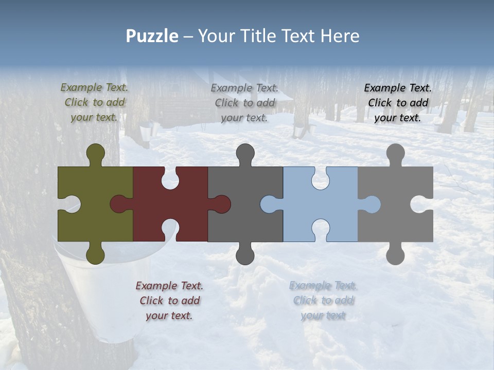 Aluminum Wood Bark PowerPoint Template