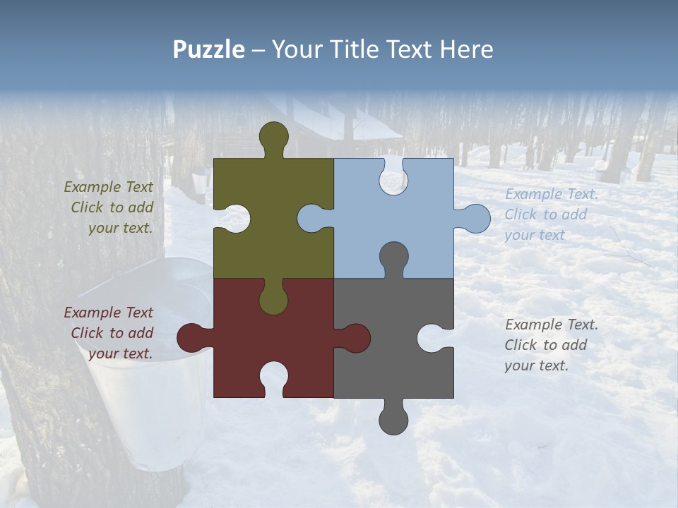 Aluminum Wood Bark PowerPoint Template