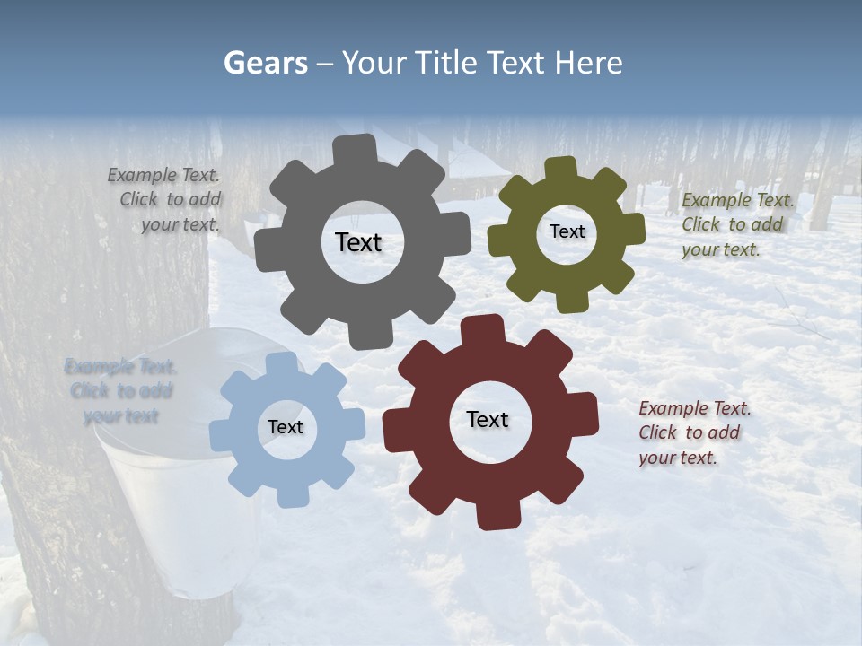 Aluminum Wood Bark PowerPoint Template