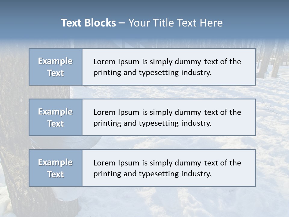Aluminum Wood Bark PowerPoint Template