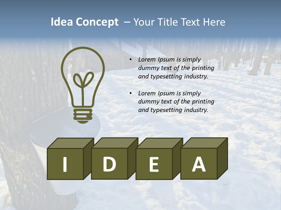 Aluminum Wood Bark PowerPoint Template