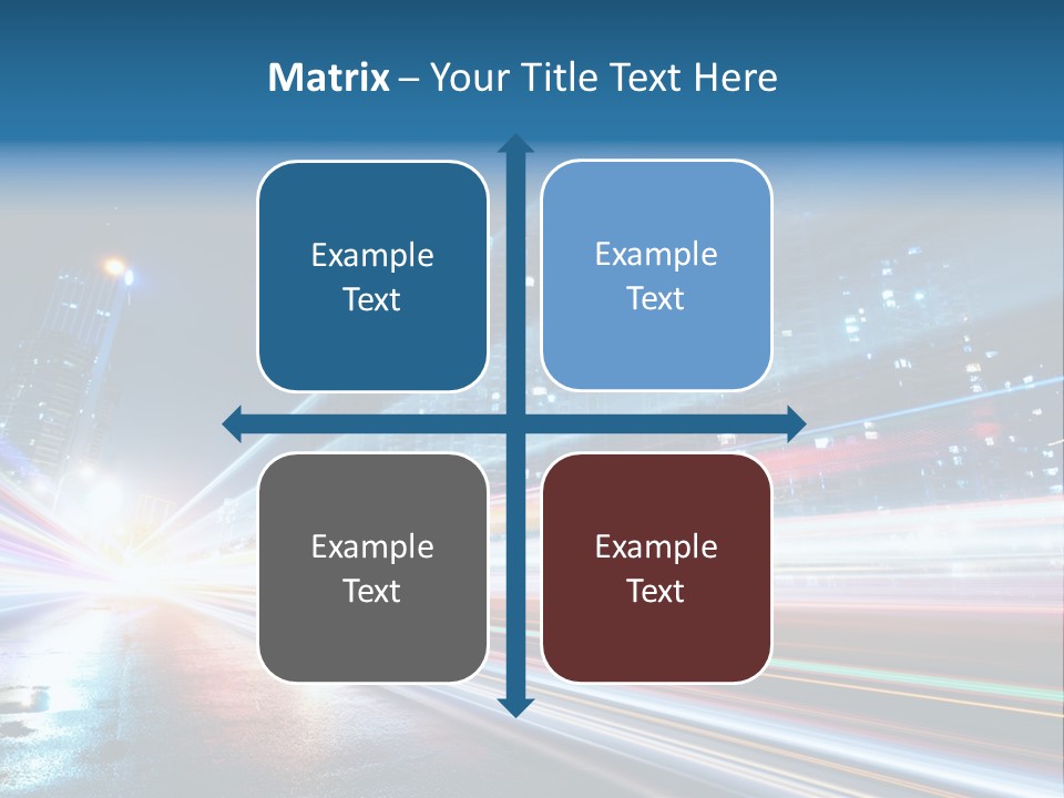 Blue Street Abstract PowerPoint Template